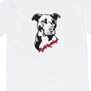 White pitbull supreme tee